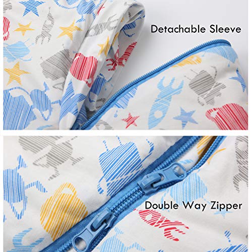 Bebek Kış Sıcak Giyilebilir Battaniye Kundaklama 3.5 Tog Uyku Çuval Çanta, Tavşan 0-12 Ay