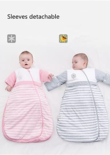 Cyuuro Bebek Uyku Tulumu Kollu Ayrılabilir Çocuklar Giyilebilir Battaniye Toddlers
