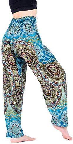 LOFBAZ Canlı Yoga Harem pantolon kadınlar için Boho Hippi Salonu Pijama Hint Plaj