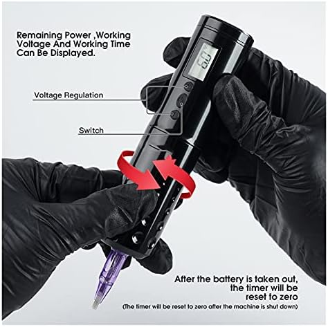 SHANG-JUN Dövme Makinesi Döner Kartuş Kablosuz Dövme Kalem Makinesi Aksesuarları ile Pyb Kalıcı Makyaj Malzemeleri ve Dövme Ekipmanları