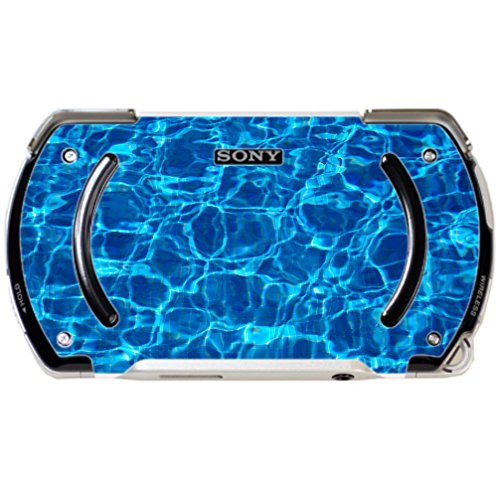 PSP Go için Ay Işığı Baskı ile su Yüzme Havuzu Mavi Vinil Decal Sticker Cilt