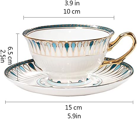 Kahve Kupa İngiliz İkindi Çayı Bardak Tutucu ile Çay Seti, Lüks Kemik Çini Çiçek Çay Bardağı, Kahve Fincanı, Avrupa Zarif Seramik