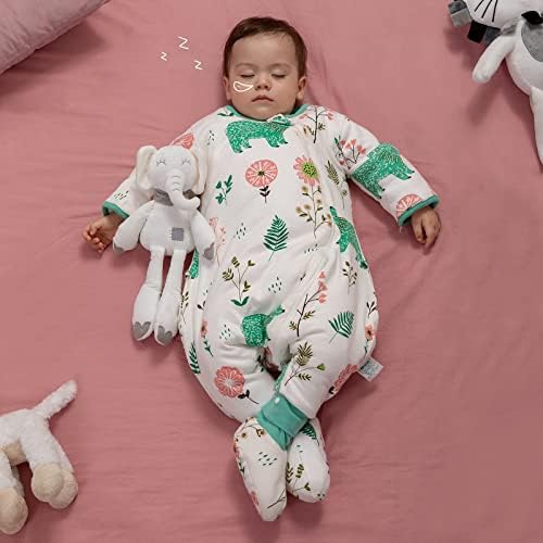 BN Bebek Uzun Kollu Uyku Çuval Pamuk, Unisex Uyku Çuval ile 2 Yönlü Fermuar, sıcak Giyilebilir Battaniye Bebek için 6 ay-5 T