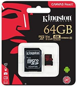 Profesyonel microSDXC 64GB, SanFlash ve Kingston tarafından Özel olarak Doğrulanmış GoPro HERO8 BLACKCard için çalışır. (80 MB