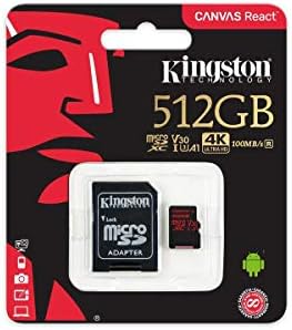 Profesyonel microSDXC 512GB, SanFlash ve Kingston tarafından Özel olarak Doğrulanmış Canon PowerShot ELPH 300 HS BlackCard için
