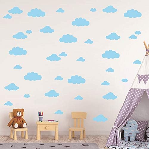 31 adet Mix Boyutu 4-10 inç Bulutlar Duvar Çıkartması Sticker Çocuklar için Yatak Odası Dekor-DIY Ev Dekor Vinil Bulutlar Duvar