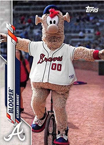 2020 Topps Açılış Günü Maskotları Beyzbol M-11 Blooper Atlanta Braves Topps Şirketinden Resmi MLB Ticaret Kartı