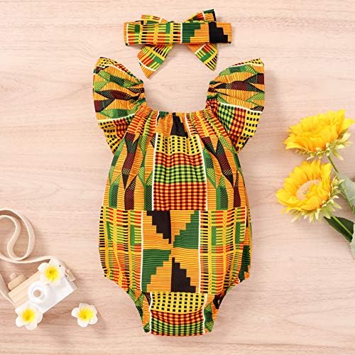 GENÇ AĞAÇ Afrika Bebek Giysileri Kız Dashiki Ankara Kıyafet Seti