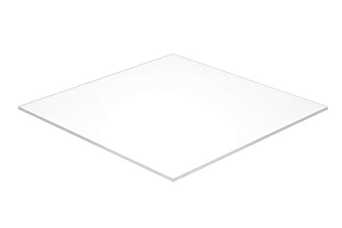 Falken Tasarım falkenacrylic_2447_236_10x10 Akrilik Levha, Plastik / Pleksiglas / Lucite, 10 x 10-1/4, Beyaz