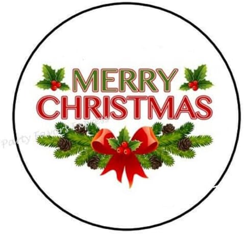 1.5 İnç Merry Christmas Etiketler - Merry Christmas Etiketler Etiketler-Zarf Mühürler için Noel Etiketler Etiketler-D AA61RK