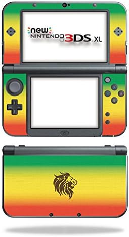MightySkins Skin Nintendo 3DS XL ile Uyumlu (2015) - Rasta Lion / Koruyucu, Dayanıklı ve Benzersiz Vinil Çıkartma sarma Kapağı