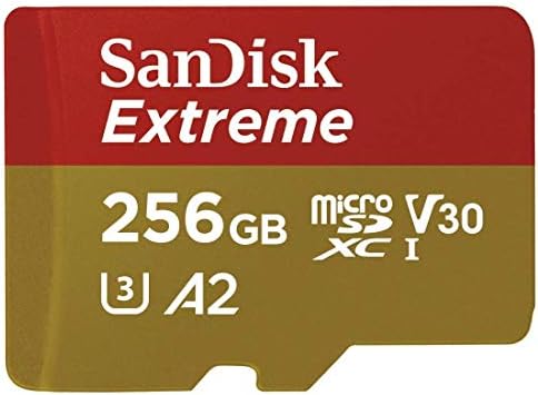 SanDisk Extreme V30 A2 256 GB Mikro SD Kart için DJI FPV Drone (SDSQXA1-256G-GN6MN) UHS-I U3 Sınıf 10 4 K SDXC Paket ile (1)