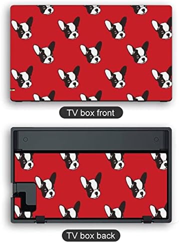 Fransız Bulldog Kırmızı Anahtarı Sticker Pretty Desen Tam Wrap Cilt Koruma için Nintendo Anahtarı için Anahtarı