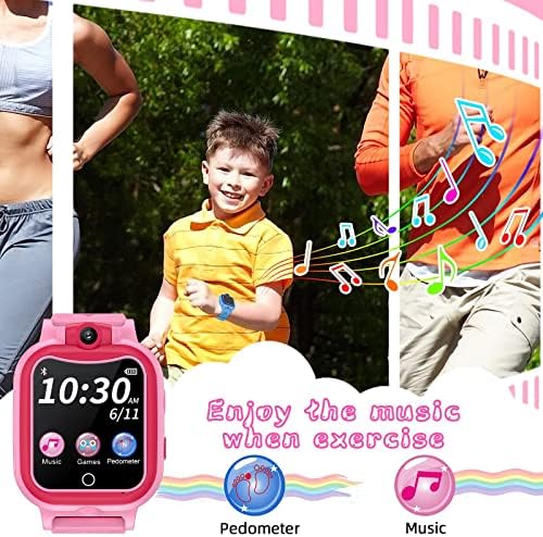 Çocuklar Smartwatch İzle, dokunmatik Çocuk Akıllı İzle Mp3 Pedometre El Feneri Oyunları Radyo ile Yaş 4-12 Yıl için