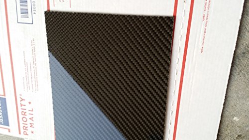 Gerçek Karbon Fiber Fiberglas Panel Levha Levha 12 ×36 ×1/8 Parlak Bir Tarafı