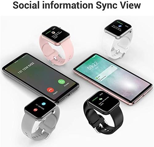 VVPONMEIQS akıllı saat 1.54 Tam Dokunmatik Ekran için Android ıOS Etkinlik Tracker IP67 Su Geçirmez Bluetooth Smartwatch Mesaj