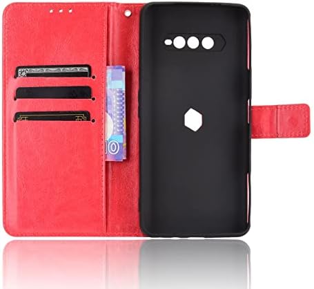 AHUOZ Telefon Flip Case Kapak ıçin Xiaomi Siyah Köpekbalığı 4/4 Pro Cep Telefonu Cüzdan Kılıf, PU Deri Tutucu Kart Yuvası Kapak