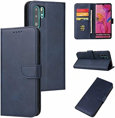 WVYMX Cüzdan Kılıf ıçin Huawei P30 Pro Flip Folio halkalı telefon kılıfı Kapak ıle Kart Yuvaları Tutucu ve Manyetik PU Tasarım