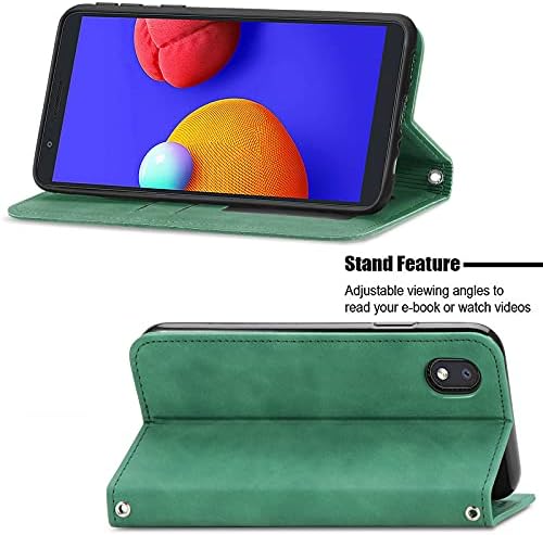 Cep Telefonu Flip Case cüzdan Kılıf samsung kılıfı Galaxy M01 Çekirdek, Samsung Galaxy A01 Çekirdek Kılıf, Manyetik Kapatma deri