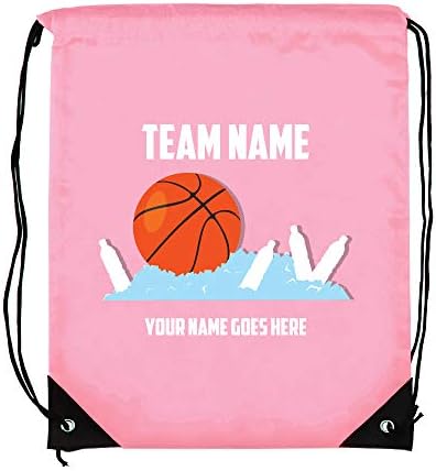EZPENCİLS ve HEDİYELER-İpli Çantalar-Basketbol Tasarımı-Özel Metin-1'li Paket-Okul sırt çantası, Spor Salonu / Spor Çantası,