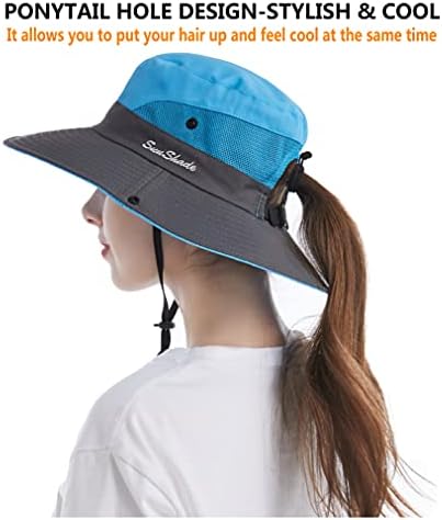 Tutuko Bayan Geniş Ağız güneş şapkaları Katlanabilir UV Koruma plaj kovası Şapka At Kuyruğu Örgü balıkçı şapkası
