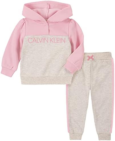 Calvin Klein kız bebek 2 Parça Kapüşonlu Koşu Seti